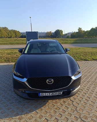 Mazda CX-30 cena 96600 przebieg: 48900, rok produkcji 2021 z Białystok małe 211